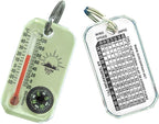 Sun Company LumaGage | Multi-Functional Glow-in-The-Dark Zipper Pull Compass & Thermometer with Wind Chill Chart | Ideal for Camping, Hiking, and Outdoor Navigation