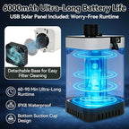 11PCS Portable Shower with Heater for Camping Shower Tent Set, 1500W Immersion Heater with Auto Shut-Off, 6000mAh Rechargeable Portable Shower with 5 Gallons Foldable Bucket, USB Solar Charging Panel