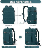coofay Extra Large Backpack For Traveling On Airplane Carry On Backpack Flight Approved Personal Item Travel Backpack For Women Men Airline Approved Gym Bag With Shoe Compartment Weekender Hiking Bag