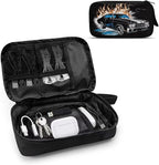 Racing Car Print Electronic Organizer Travel Organizer Bag Electronics Accessories Cases Storage Bag Waterproof for Cable USB SD Card Power Bank Earphone