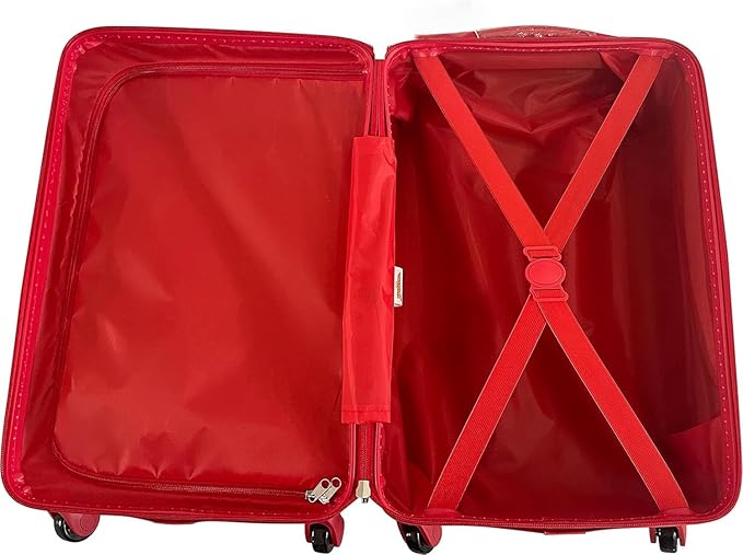 Fast Forward Kids Licensed Hard-Side 21" Spinner Luggage Lightweight Carry-on Suitcase Hello Kitty I