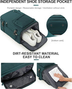 Travel Backpack Women,Carry On Backpack Flight Approved 18x14x8 inches Bag Spirit Airlines Personal ltem,College Sports Hiking Rucksack Waterproof Outdoor Casual Daypack Laptop Blackpack,Peacock Blue