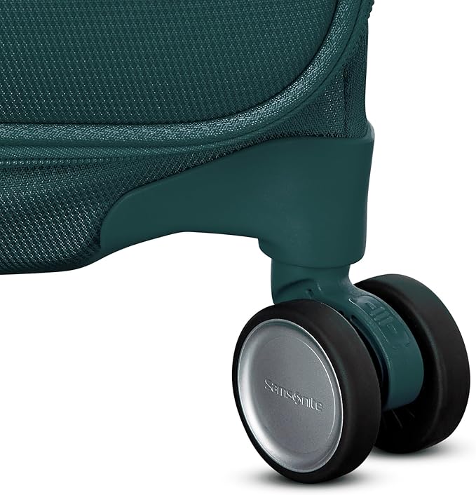 Samsonite UpLIFT Lightweight Medium Checked Softside Luggage with Spinner Wheels - Expandable - Airline-Approved, Polyester Soft Suitcase for Ultra Light Travel - Emerald Green