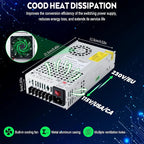 VAYALT DC 12V 41.6A 500W Switching Power Supply, 110V/220 V Power Supply AC to DC Converter, Universal Regulated Switching,12V Power Supply for CCTV Camera System,3D Printer,Led Strip,Computer Project
