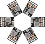 DROK DC Buck Converter, 6pcs Mini Voltage Regulator DC 4.5-20V 12V 9V Step Down to 5V Reducer Board 3A 10W Fixed Adjustable Volt Output Step-Down Transformer Power Supply Stabilizer Module