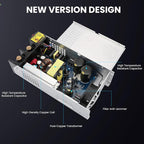 New Version 110V AC to 12V DC Converter Power Supply, AC to DC Converter 100A 1200W Switch Power Supply Transformer for 12V RV, Pump, LED Strip, LCD Monitor