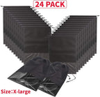 24PCS Travel Shoe Bags Non-Woven with Rope for Men and Women Large Shoes Storage Packing Pouch Organizers