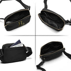Gitus Belt Bag Fanny Pack Crossbody Bags with Initial Letter Patch Gifts for Wife Older Women Mother Coworker Bridesmaid Anniversary Travel Gifts Beach Gifts (Black-L)