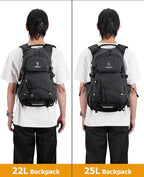 NOOLA Hydration Backpack with 3L Water Bladder, 22L / 25L Water Backpack for Hiking Cycling Biking, Lightweight Hiking Pack