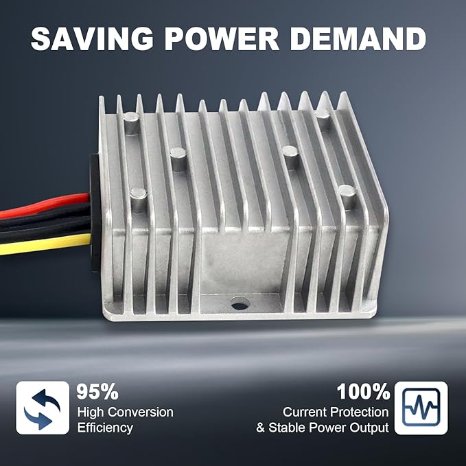 DC Buck Boost Converter 9-36V to 24V 15A 360W Voltage Regulator, Step Up Step Down Power Converter Module for Car Truck RV Automotive Electronics LED Driver Power Supply