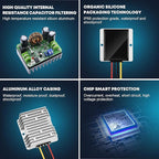 Kohree DC 24V Step Down to 12V 30A 360W Converter Regulator Reducer Power Supply Module Buck Transformer, 24V to 12V Converter Waterproof Voltage Reducer for Golf Cart, Forklifts, Car, Boat