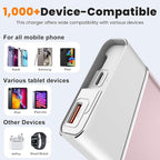 Portable Charger 20000mAh, 22.5W PD 3.0+QC 4.0 Super Fast Charging Power Bank, Cooler Aerospace Metal Case for iPhone 17 16 15 14, 13 Android iPad Samsung Google Tablet & More, Travel Essential (Pink)
