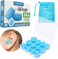 Ear Plugs for Sleeping - Vegpoet Reusable Moldable Silicone Earplugs Noise Cancelling Reduction for Concerts, Swimming, Shooting, Snoring, Airplane, Musicians, Motorcycle, 12 Pack