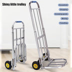 Heavy Duty Folding Hand Truck Luggage Cart & Sack Barrow Versatile Shopping Trolley & Household Porter for Easy Transportation (Size: 80 105x32x30cm)