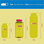 Nalgene 32 oz Wide Mouth Water Bottle | BPA-Free, Durable & Leak Proof, Lightweight Bottle for Hiking & Gym, Work & Travel