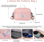 HYC00 Travel Duffel Bag,Carry-on Overnight Weekender Bags for Women,Sports Tote Gym Bag with Wet Pocket