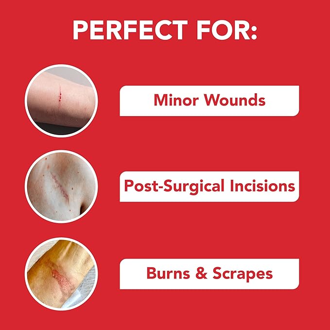 All Health Wound Care Kit & First Aid Supplies, 40 Piece | for Small to Medium Sized Wounds, Professional Use for Car, Home, Camping, Hiking and More