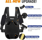 Pawaboo Pet Carrier Backpack, Adjustable Pet Front Cat Dog Carrier Backpack Travel Bag, Legs Out, Easy-Fit for Traveling Hiking Camping for Small Medium Dogs Cats Puppies 2.5-5lbs, S, Black