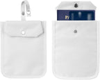 2Pack Travel Wallet with Hidden Safe Pocket, Passport Wallet, Credit Cards and Travel Documents, Money Belt for Travel Women and Men Hidden (White)