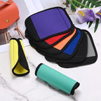 Luggage Handle Wrap [6PCS] - Neoprene Luggage Identifiers Use for Suitcases & Carry on & Travel Accessories - [Grass Green-6IN/15CM] Comfort Grip Handle Cover