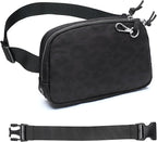 Mini Belt Bag for Women, RFID Small Fanny Pack, Womens Fashion Waist Packs with Extender Strap, Crossbody Bum Bags