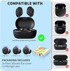 [3 Pairs] Ear Tips Covers for New Bose QuietComfort Earbuds, Sport Anti-Slip EarTips Silicone Anti Scratches Replacement Ear Covers Earbuds Accessories (S/M/L) (Purple)