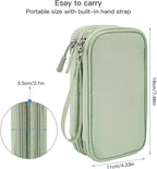 CAAORDKSO Cord Organizer Travrel Bag, Electronic Organizer Travel Case, Water Resistant Cable Organizer Pouch for Cable, Cord, USB, Charger, Phone, Power Bank, Earphone (Mint Green, Medium)