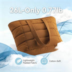 Puffer Tote Bag with Pouch,Women's Lightweight Quilted Shoulder Bag,15.6"/17.3" Laptop Travel Weekender for Work & Nurses