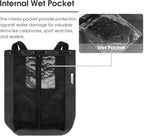 WANDF Swim Bag Mesh Drawstring Backpack Beach Backpack for Swimming, Gym, and Workout Gear