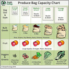 Simple Ecology Reusable Produce Shopping and Storage Bags, Drawstring, Washable Organic Cotton Mesh, X Large 3 pack