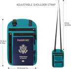 Neck Wallet,Travel for Passport Holder Neck Pouch Wallet RFID Blocking Men Women with Adjustable Neck Strap