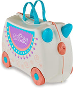 Trunki Hand Luggage and Children's Suitcase for Sitting On | Children's Risen Gift for Girls and Boys | Trolley, Pink