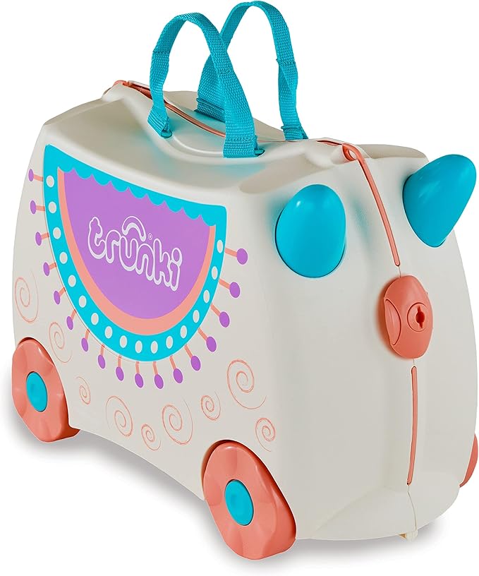 Trunki Hand Luggage and Children's Suitcase for Sitting On | Children's Risen Gift for Girls and Boys | Trolley, Pink