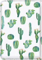 Passport Holder Cover,Traveling Passport Case Cute Passport Wallet for Women,Cactus
