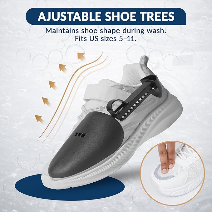 Pro Tennis Shoe Washing Machine Bag for Sneakers with Magnetic Zipper Protection │ Reusable Laundry Shoe Cleaning Bag - Deep Cleans Without Damage │ Washer & Dryer Safe │ Complete Pro Box