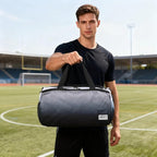Gym Bags for Men with Side Pocket, 38L Sports Gym Duffle Bag with Wet Pocket&Shoe Compartment, Large Waterproof Sport Duffel Bags for Travel, Sports, Fitness&Workout(Black Gradient)