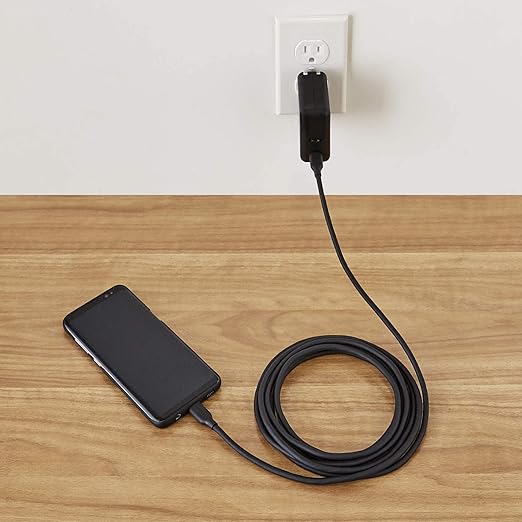 Amazon Basics USB-C to USB-C 2.0 Fast Charging Cable, 60W, 480Mbps Speed, USB-IF Certified, for Apple iPhone 16/15, iPad, Samsung Galaxy, Tablets, Laptops, 10 Foot, Black