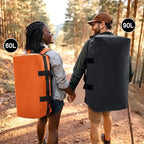 MIER Water Resistant Backpack Duffle Heavy Duty Convertible Duffle Bag with Backpack Straps for Gym, Sports, Travel
