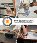 TORRAS 10,000mAh, Qi2 Certified,15W Fast Wireless Portable Charger with USB C Cable, 20W in/Out Wired Charging Power Bank with Stand, Magnetic Battery Pack for iPhone 17 Pro Max/16/15/14/13/12