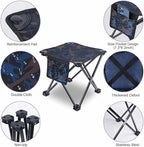 VOLIXOD Folding Portable Camping Stool for Adults, Lightweight Collapsible Stool for Outdoor Footrest Fishing Hiking Gardening and Beach with Carry Bag(400 LBS Capacity)