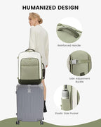 LOVEVOOK Large Travel Backpack for Women, TSA Carry on Backpack for Airplanes, 50L Personal Item Travel Bag for Women fits 17" Laptop,Waterproof Carry on Bag Airplane Approved with 3 Packing Cubes