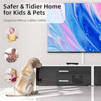 Delamu Cord Hider for Wall Mounted TV, 113.6in Paintable Cable Cover System, Self-Adhesive Cable Management Raceway Kit Hides 3-4 Wires, Baseboard Wire Hider Easy Installation, W 1.18 H 0.60in, White
