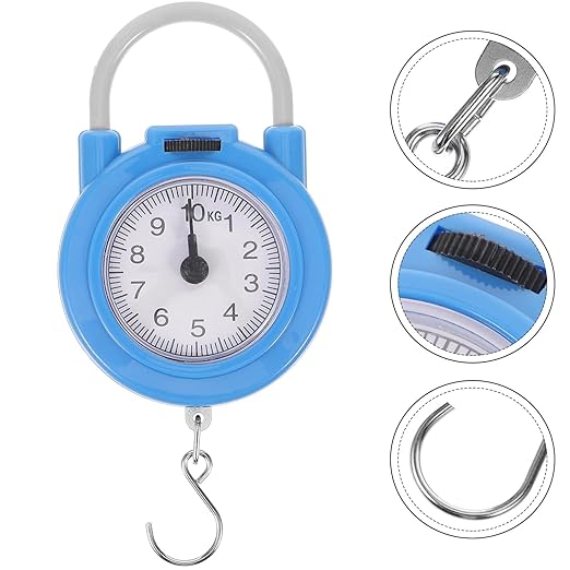 DOITOOL Portable Travel Suitcase Scale with Hook High-Precision Mechanical Spring Hanging Luggage Weight Scale for Home and Travel Use