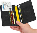 FINTIE Passport Holder, Slim Travel Wallet RFID Blocking Card Case Cover Passport Cover Protector Essentials with Credit Card Slots for Women/Men | Slim, RFID Blocking, Card Case Cover, Essentials, Credit Card Slots