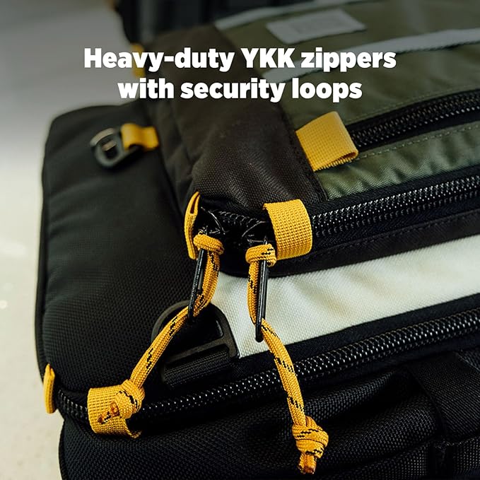 Topo Designs Global Travel Bag – 30L or 40L - Carry-On Compliant Most Airlines, Durable Travel Duffel Bag, Clam Shell Main Pocket, Laptop Sleeve, Backpack, Sling, Luggage (40L / Olive)