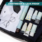 Mrsdry Bottle Covers for Travel, Leak Proofing, Travel Size Container Silicone toiletry sleeves, Leak Locks Travel Accessories for Shampoo Wash Body Bottles and other beauty and personal care(8pcs)