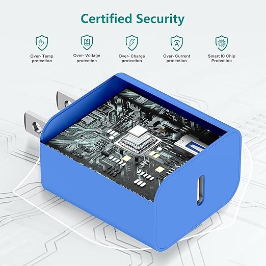 Upgraded Apple Watch Charger, Magnetic Fast Charger, USB C Charger Block Plug Adapter with 6FT iWatch Portable Wireless Fast Charging Cable Cord for iWatch Series Ultra/9/8/7/6/SE/SE2/5/4/3 Blue