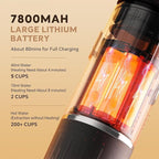 Portable Espresso Machine with 3-4 Min Self-heating, 7800mAh Rechargeable Electric 2-in-1 Coffee Machine Compatible with NS Capsules and Ground Coffee for Car Camping Travelling Office Home , Green
