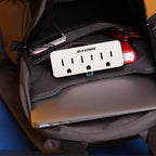 2 Prong to 3 Prong Outlet Adapter Converter (3-Pack) 3 Grounding Plug White, Turn 2-Prong Outlet to 3 Ground Outlets, ETL Listed Fireproof 395°F Resistant