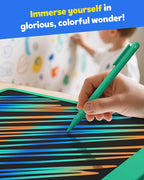 TEKFUN LCD Writing Tablet for Adults, Large Doodle Board, 16 Inch Colorful Drawing Tablet Writing Pad, Toddler Toys for 3 4 5 6 7 8 9 Year Old Girls Boys Teen, Birthday Gifts for Kids (DarkGreen)